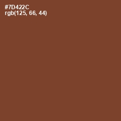 #7D422C - Old Copper Color Image