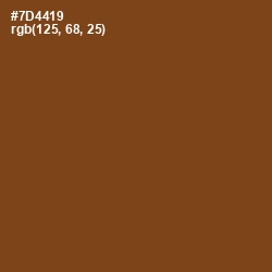 #7D4419 - Raw Umber Color Image