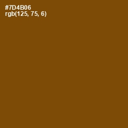 #7D4B06 - Antique Bronze Color Image