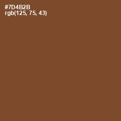 #7D4B2B - Old Copper Color Image