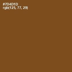 #7D4D1D - Raw Umber Color Image