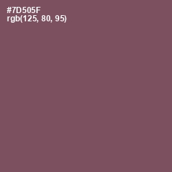 #7D505F - Russett Color Image