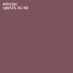#7D535C - Russett Color Image