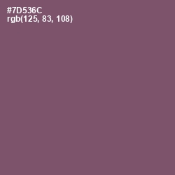 #7D536C - Salt Box Color Image