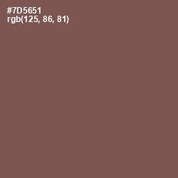 #7D5651 - Russett Color Image