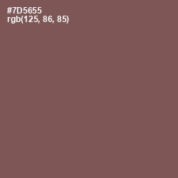 #7D5655 - Russett Color Image
