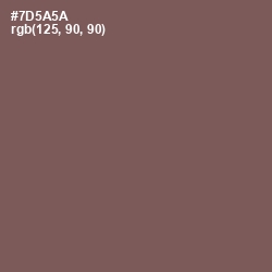 #7D5A5A - Russett Color Image