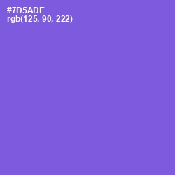 #7D5ADE - Fuchsia Blue Color Image