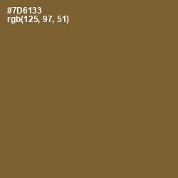 #7D6133 - Yellow Metal Color Image