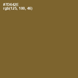 #7D642E - Yellow Metal Color Image