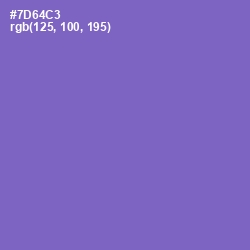 #7D64C3 - Blue Marguerite Color Image