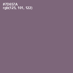 #7D657A - Old Lavender Color Image