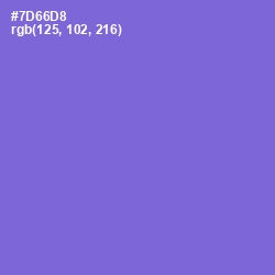 #7D66D8 - Moody Blue Color Image