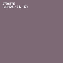 #7D6875 - Old Lavender Color Image