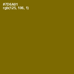 #7D6A01 - Yukon Gold Color Image
