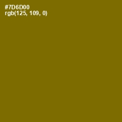 #7D6D00 - Yukon Gold Color Image