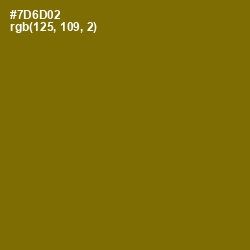 #7D6D02 - Yukon Gold Color Image