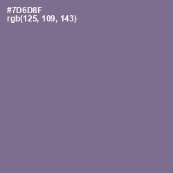 #7D6D8F - Rum Color Image