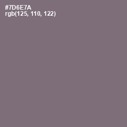 #7D6E7A - Fedora Color Image