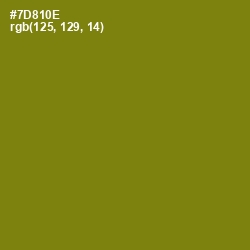 #7D810E - Trendy Green Color Image