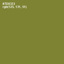 #7D8333 - Wasabi Color Image