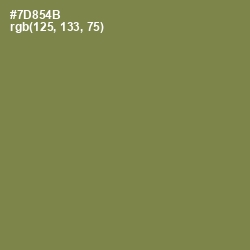 #7D854B - Glade Green Color Image