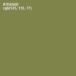 #7D854D - Glade Green Color Image