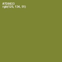 #7D8633 - Wasabi Color Image