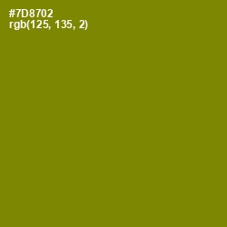 #7D8702 - Trendy Green Color Image