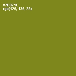 #7D871C - Trendy Green Color Image