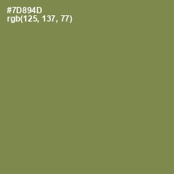 #7D894D - Glade Green Color Image