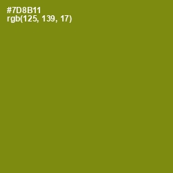 #7D8B11 - Trendy Green Color Image