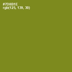 #7D8B1E - Trendy Green Color Image
