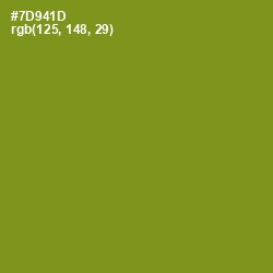 #7D941D - Trendy Green Color Image