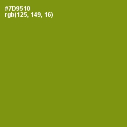 #7D9510 - Trendy Green Color Image