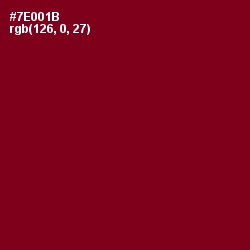 #7E001B - Venetian Red Color Image