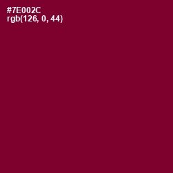 #7E002C - Siren Color Image