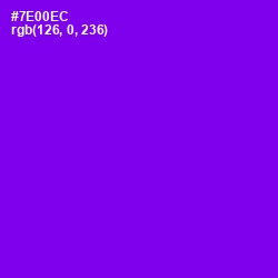 #7E00EC - Purple Heart Color Image
