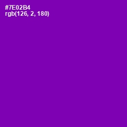 #7E02B4 - Purple Color Image