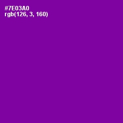 #7E03A0 - Purple Color Image