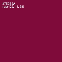 #7E0B3A - Siren Color Image