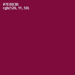 #7E0B3B - Siren Color Image