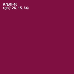 #7E0F40 - Pompadour Color Image