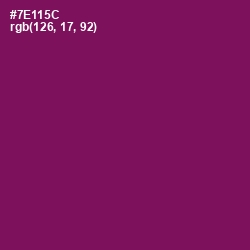 #7E115C - Pompadour Color Image