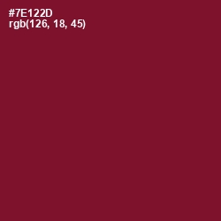 #7E122D - Claret Color Image