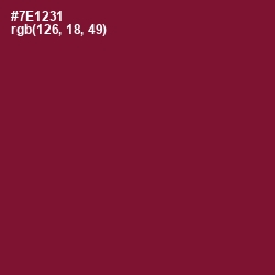 #7E1231 - Claret Color Image