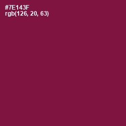 #7E143F - Claret Color Image
