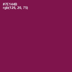 #7E144B - Pompadour Color Image