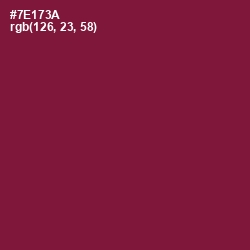 #7E173A - Claret Color Image