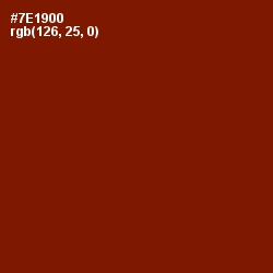 #7E1900 - Kenyan Copper Color Image